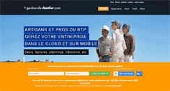 Desktop Screenshot of gestion-de-chantier.com