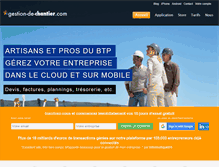 Tablet Screenshot of gestion-de-chantier.com